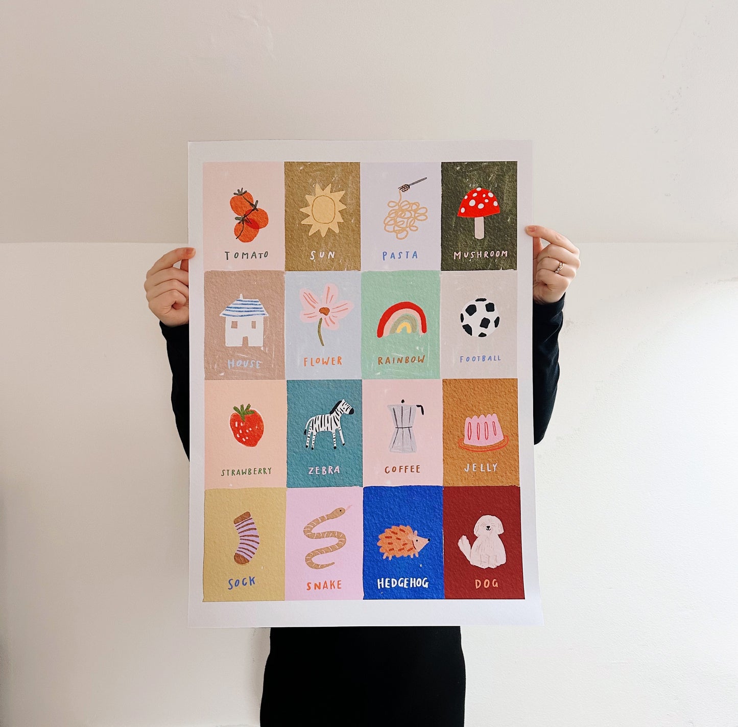 Spanish/English words nursery Print
