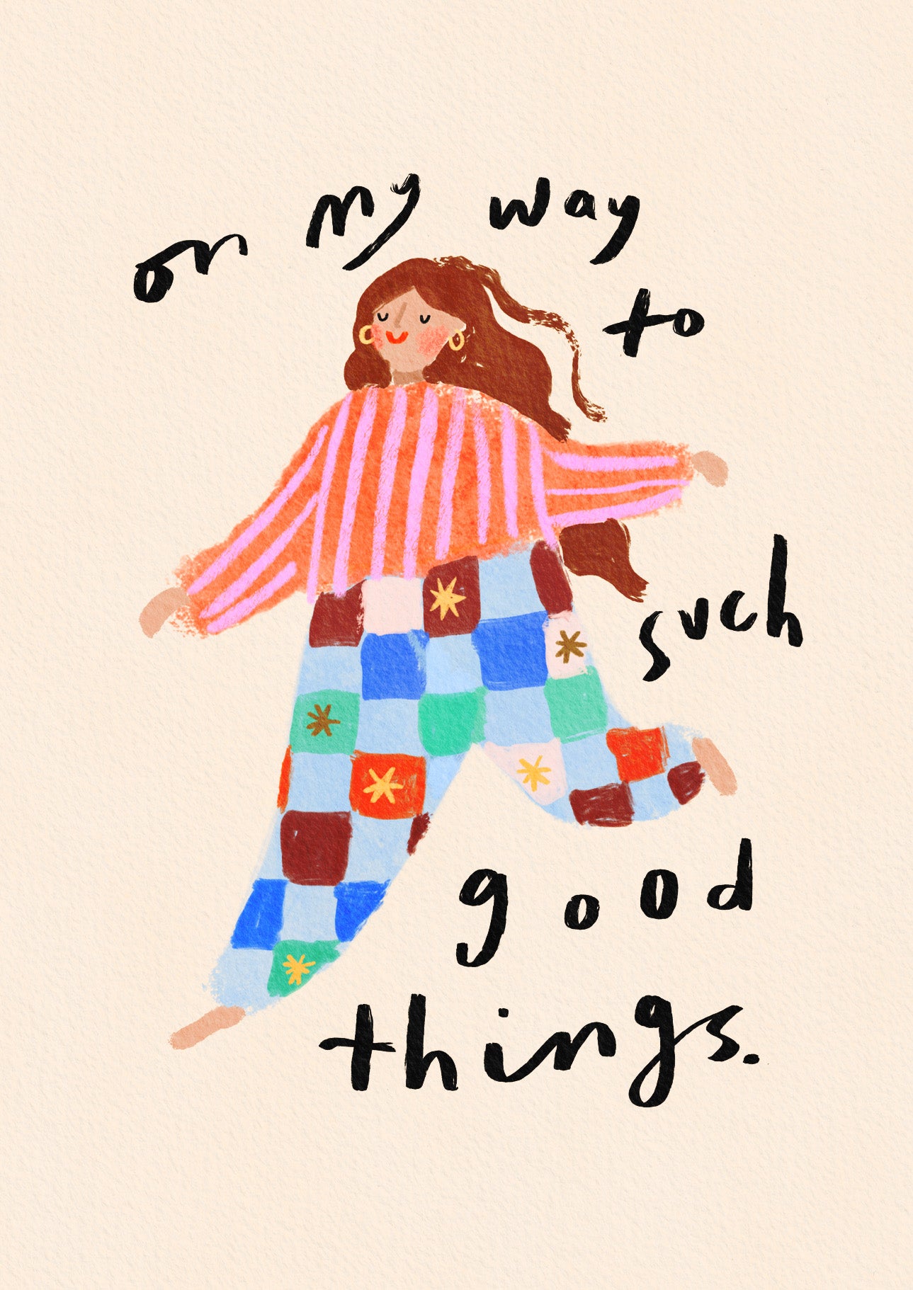 On my way to such good things Print