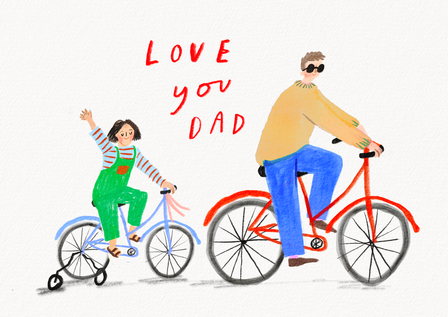 Love You Dad Bike Card
