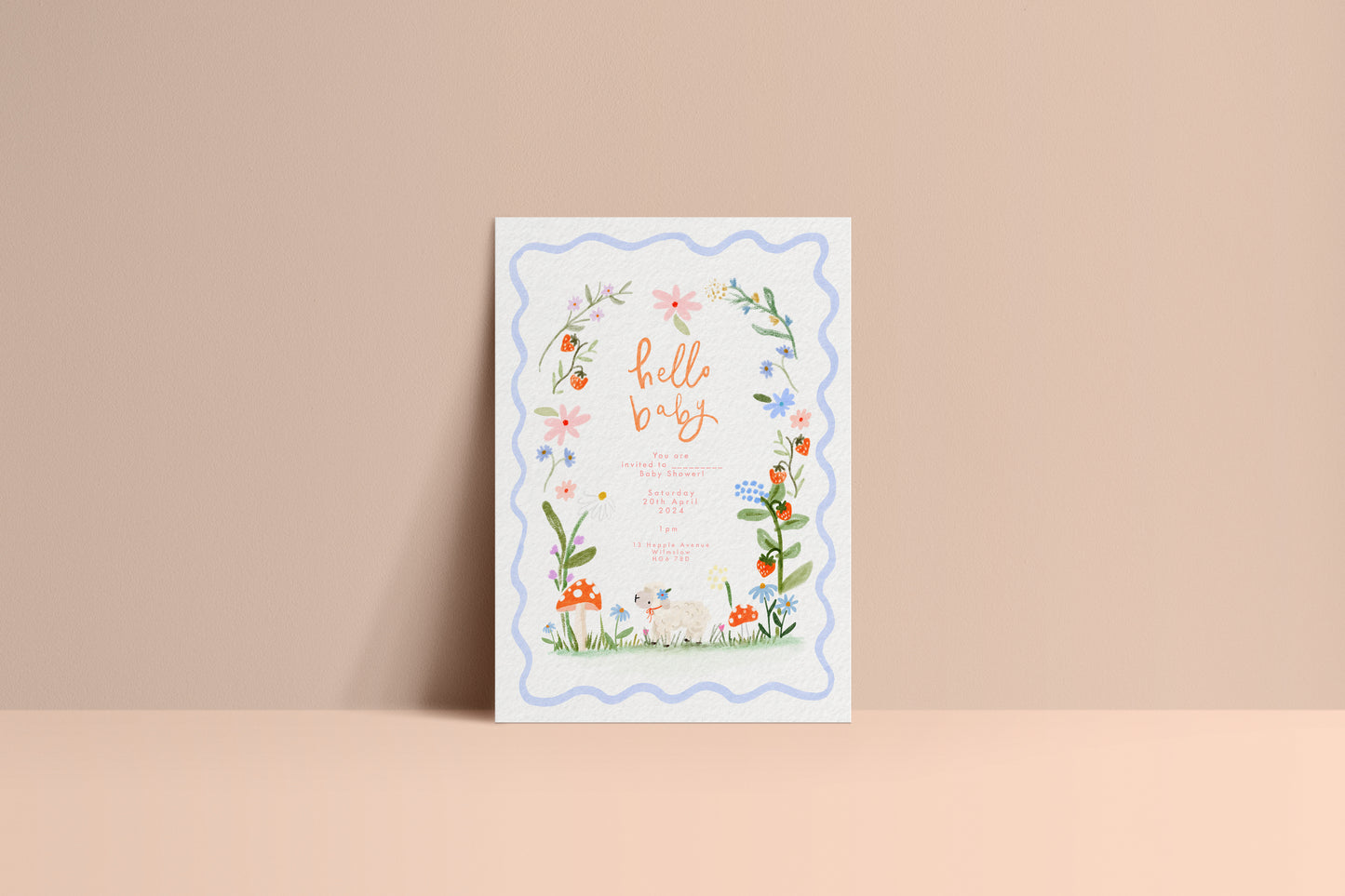Baby Announcement/ Baby shower Invite Digital Download
