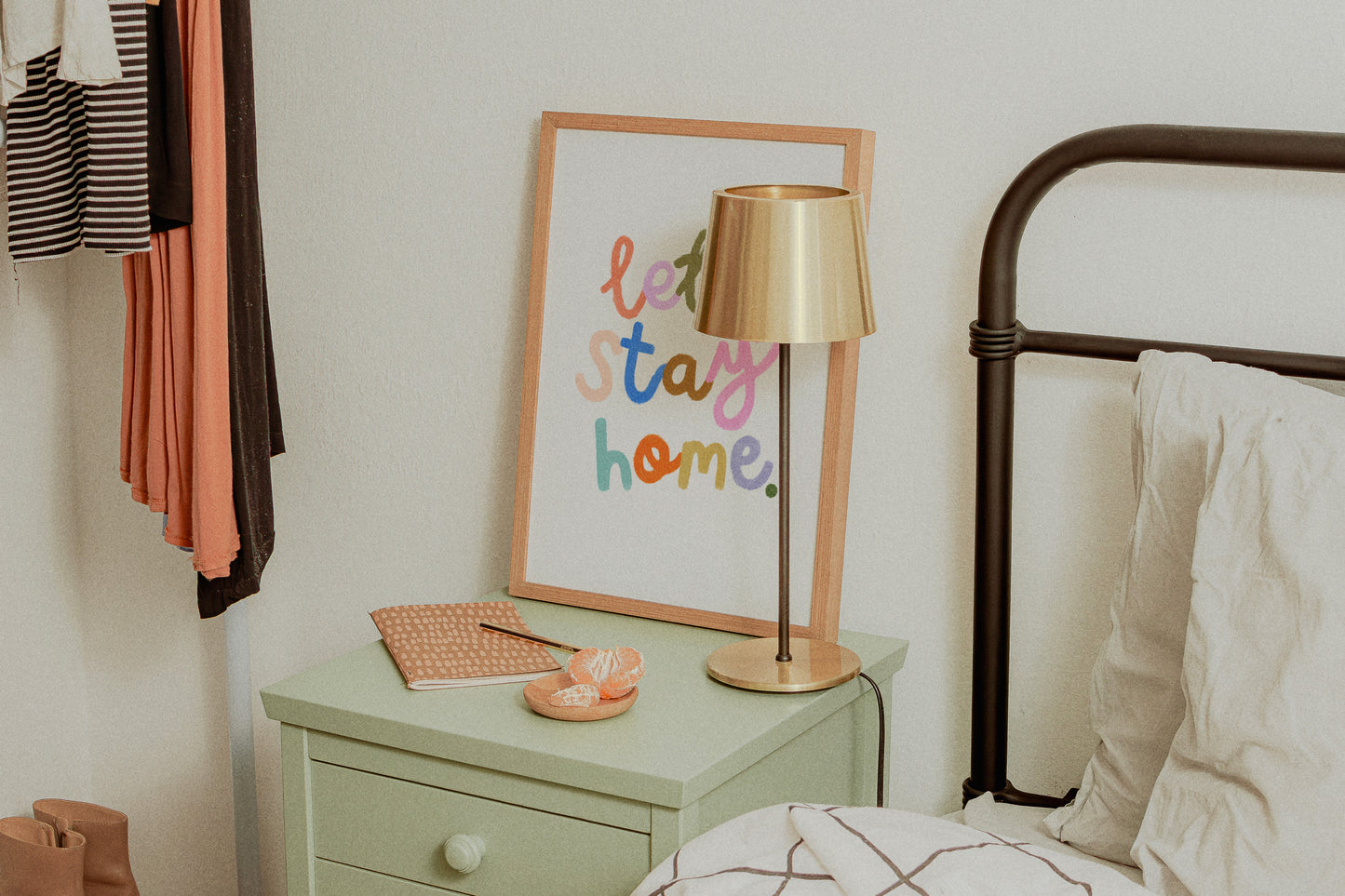 Lets Stay Home Print