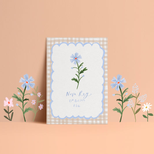 Personalised Birth Announcement Design