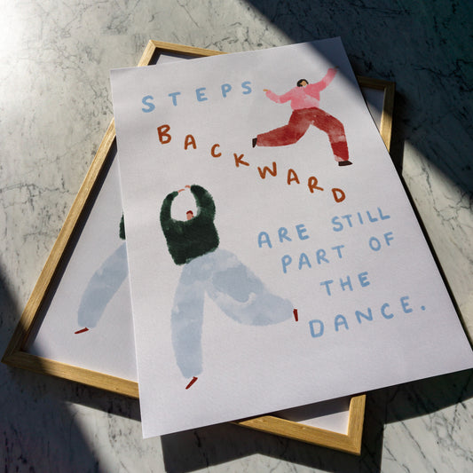 Steps backward are still part of the Dance Print