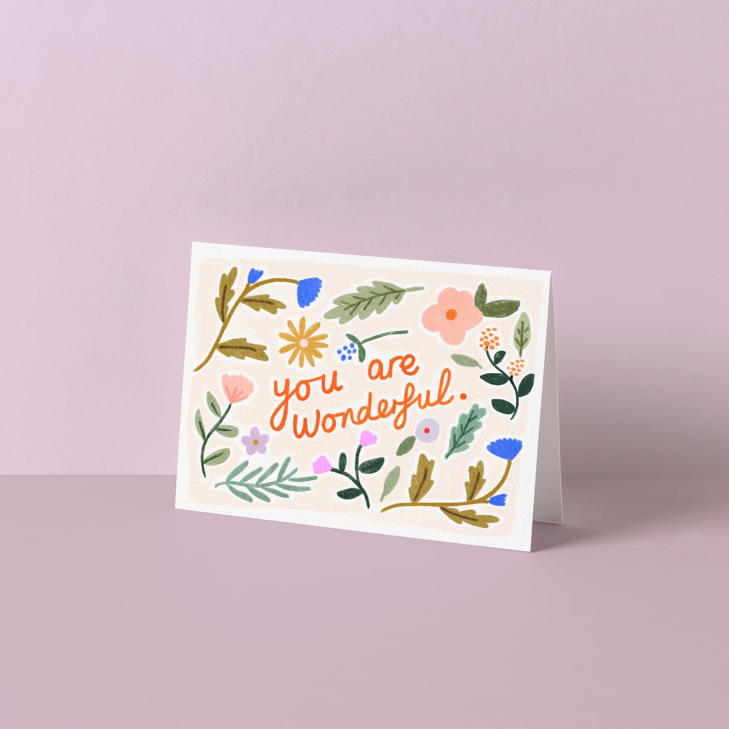 You are Wonderful A6 Card