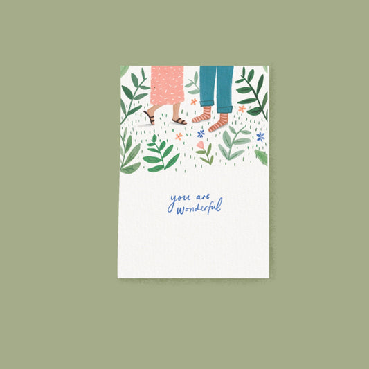 You Are Wonderful A6 Card