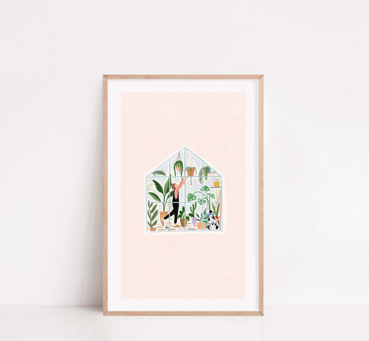 Greenhouse Girl Print