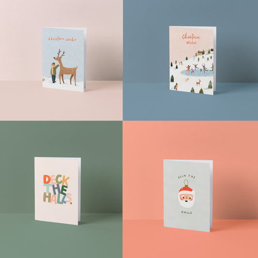 Christmas card Bundle, greetings card pack