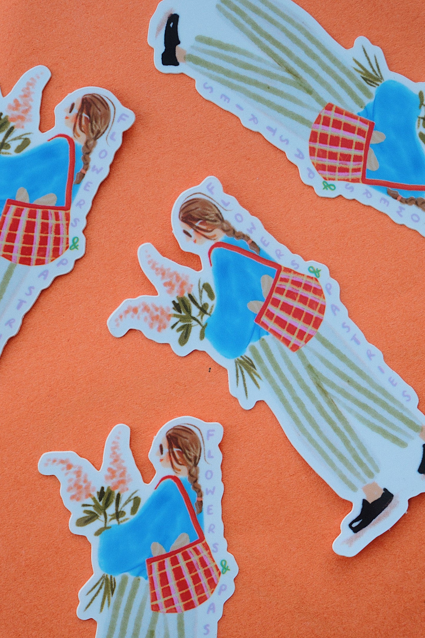 Flowers & Pastries Vinyl Sticker