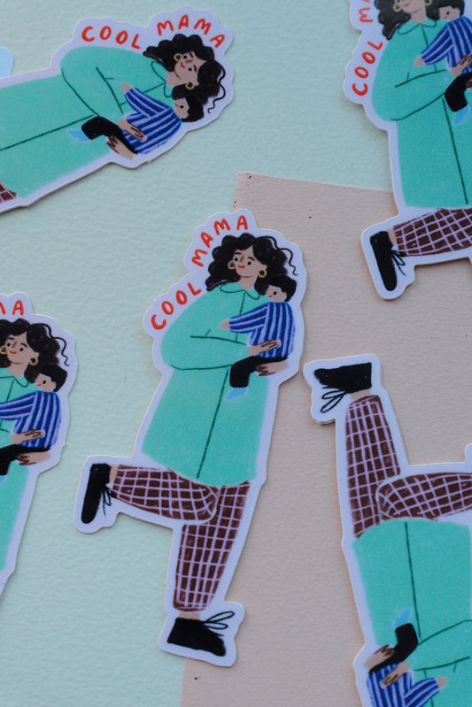 Cool Mama Vinyl Sticker