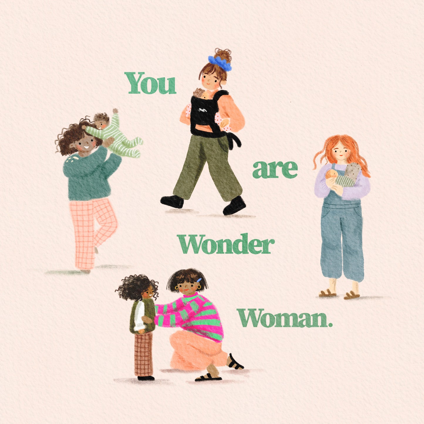 Mum card - You are Wonder Woman A6