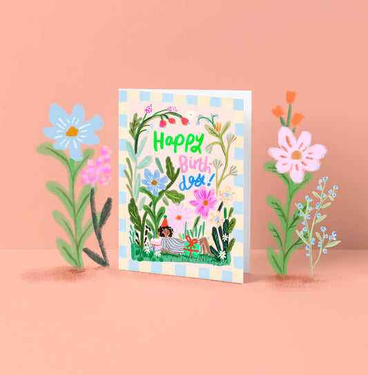 Happy Birthday Floral Girl | Cute Greetings Thoughtful contemporary