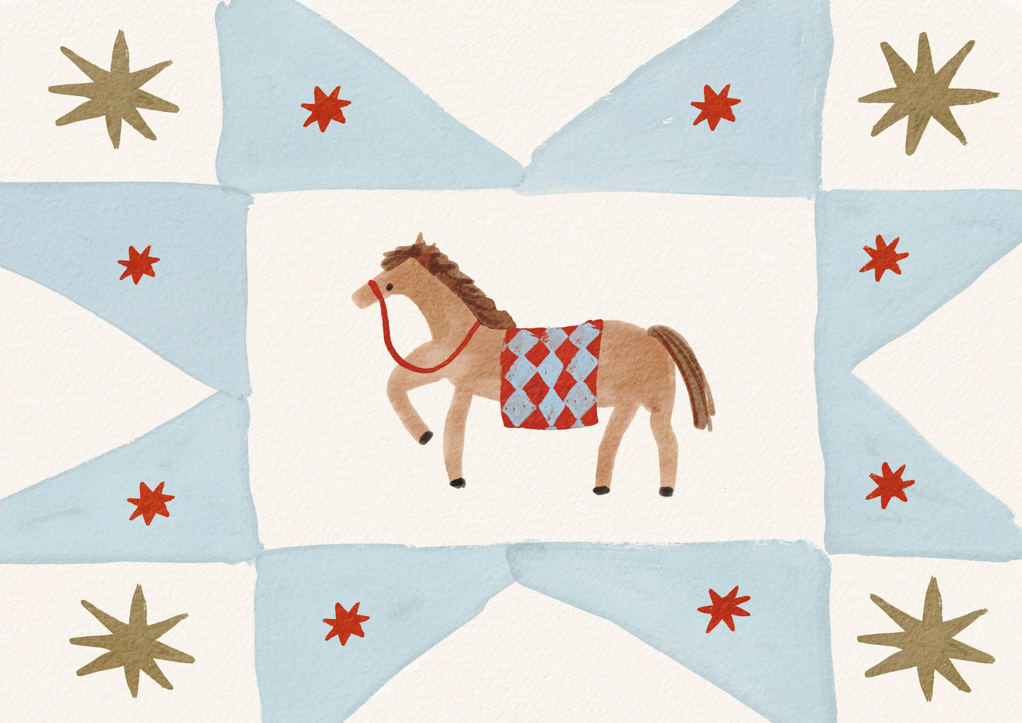 Horse Border print