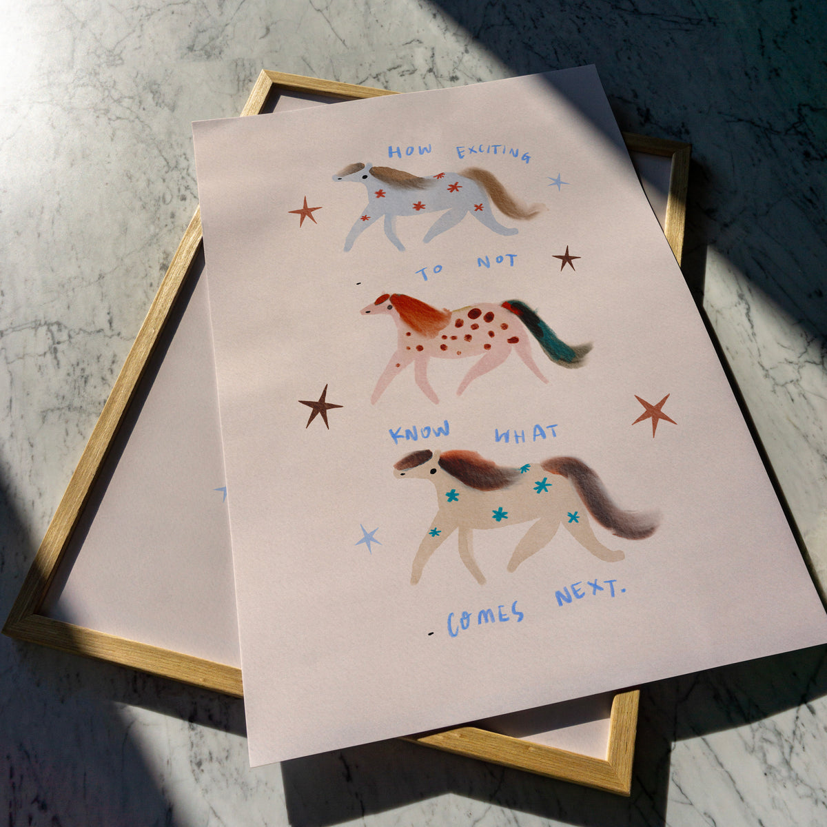 How exciting to not know what comes next print