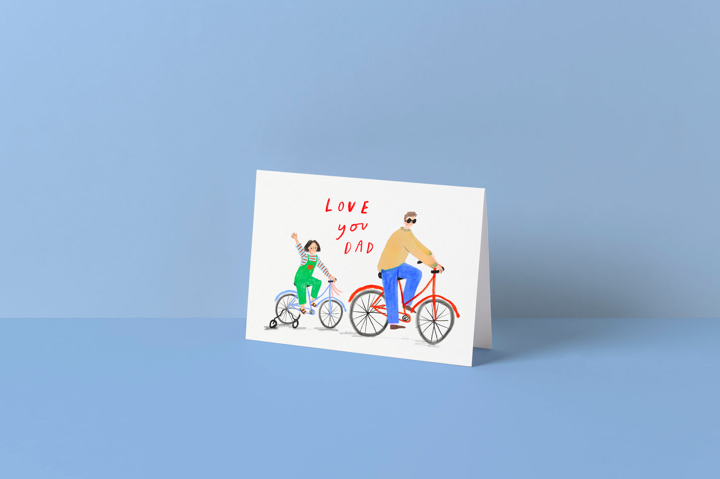 Love You Dad Bike Card