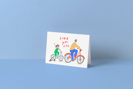 Love You Dad Bike Card