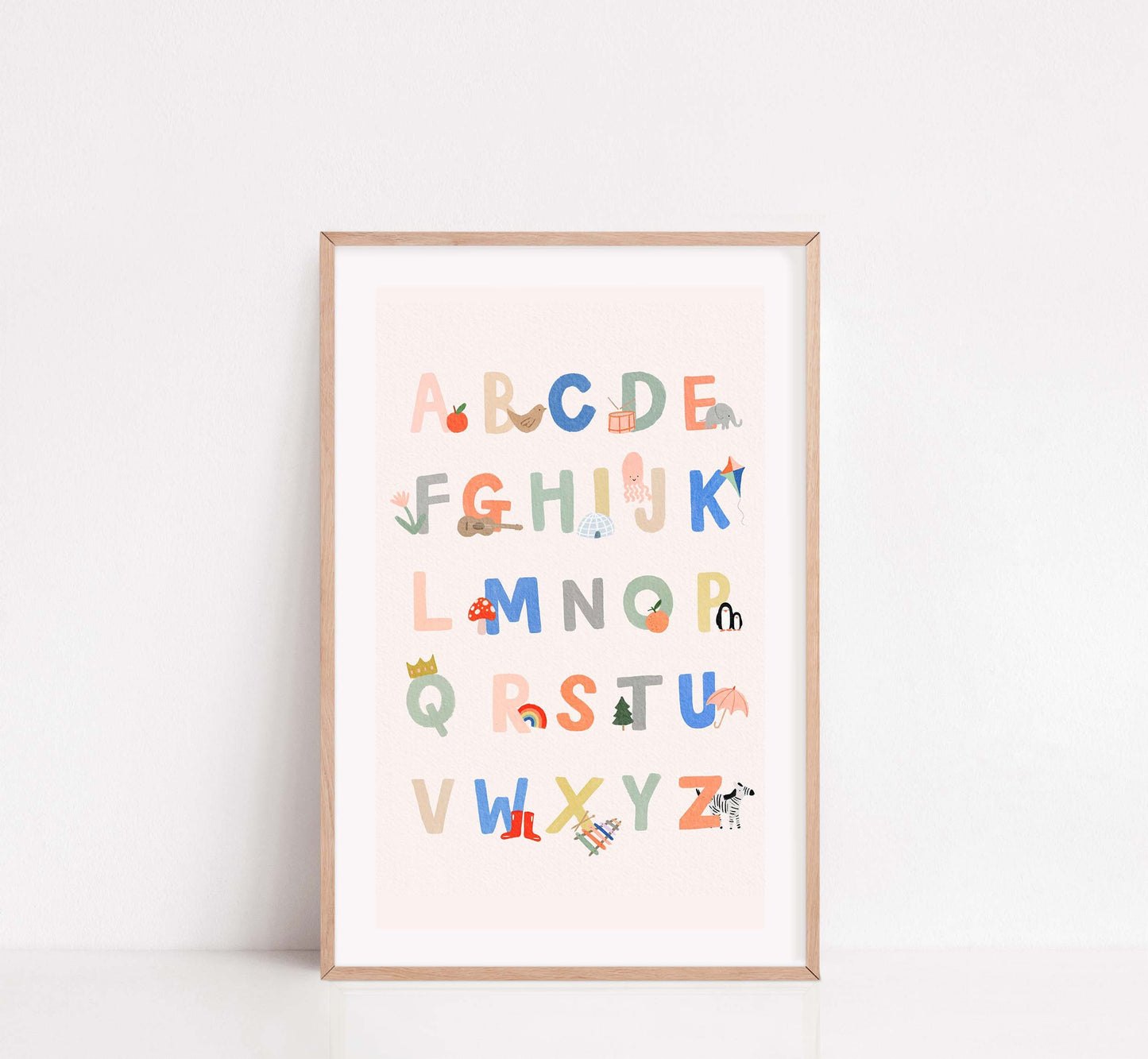 Alphabet Poster - Alphabet Nursery Print – Nursery Print – Children Alphabet Print – Educational Poster – Abc Poster